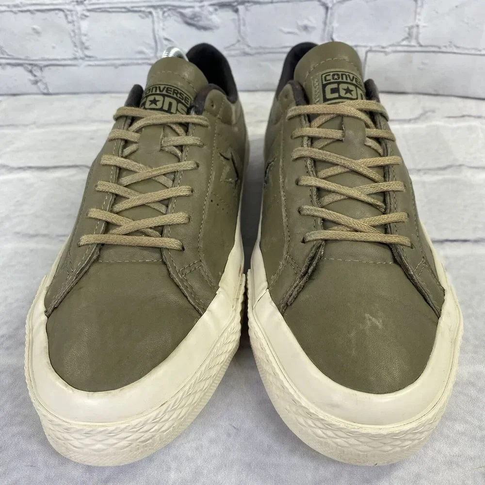 Converse One Star Pro CONS Leather Sneaker Size 9M 10.5W 153707C Jute/Parchment - Picture 4 of 11